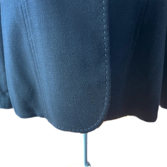 LAFAYETTE 148 New York Virgin Wool Blazer Womens Size 8 Black Gray Unlined - Picture 7 of 13